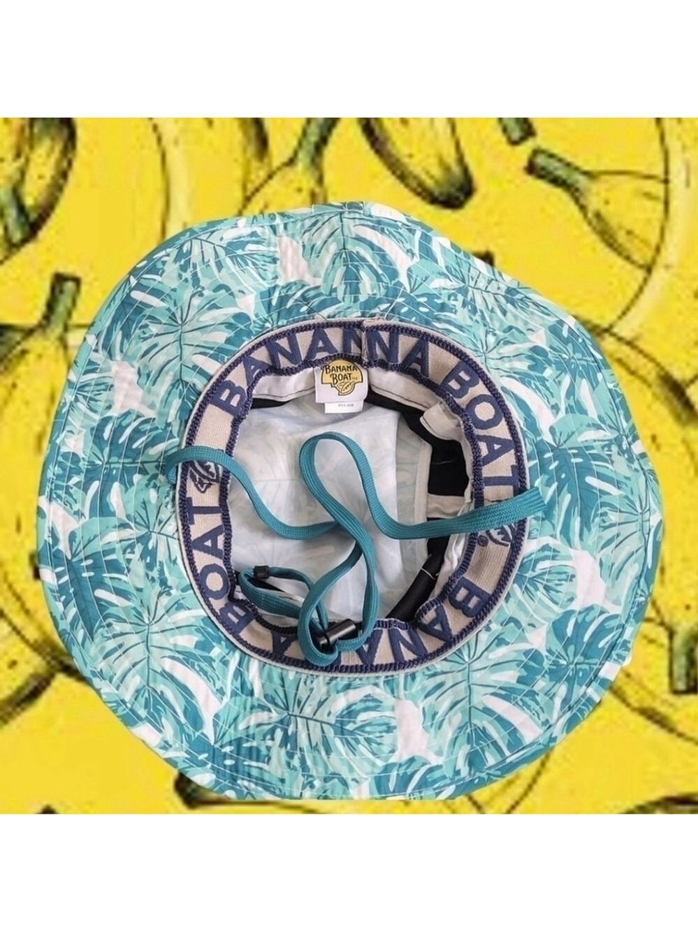 BANANA Boat | Unisex Sun Hat Blue Palms OS - Picture 10 of 16